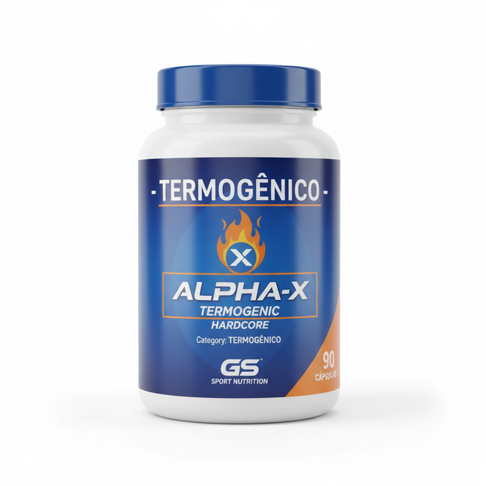 TERMOGÊNICO - ALPHA-X TERMOGENIC HARDCORE - GS SPORT NUTRITION 90 CÁPSULAS