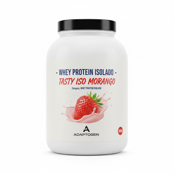 WHEY PROTEIN ISOLADO - TASTY ISO MORANGO - ADAPTOGEN 900G