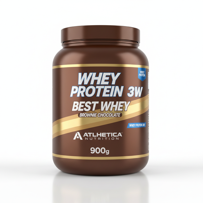 WHEY PROTEIN 3W - BEST WHEY BROWNIE CHOCOLATE - ATLHETICA NUTRITION 900G