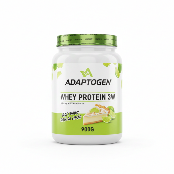 WHEY PROTEIN 3W - TASTY WHEY TORTA DE LIMÃO - ADAPTOGEN 900G